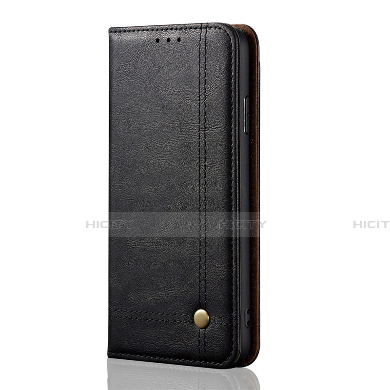 Huawei Nova 6 SE用手帳型 レザーケース スタンド カバー L07 ファーウェイ ブラック