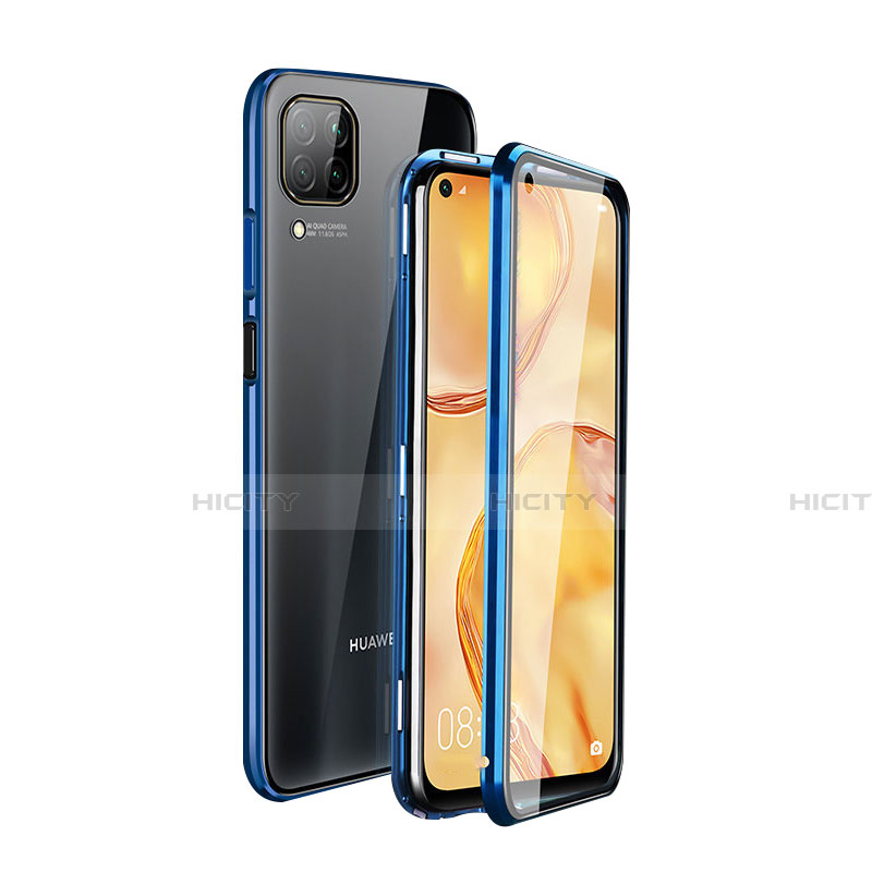 Huawei Nova 6 SE用ケース 高級感 手触り良い アルミメタル 製の金属製 360度 フルカバーバンパー 鏡面 カバー T04 ファーウェイ 