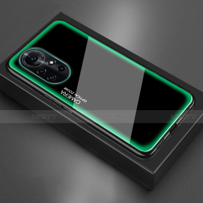 Huawei Nova 8 Pro 5G用ハイブリットバンパーケース プラスチック 鏡面 カバー M01 ファーウェイ グリーン
