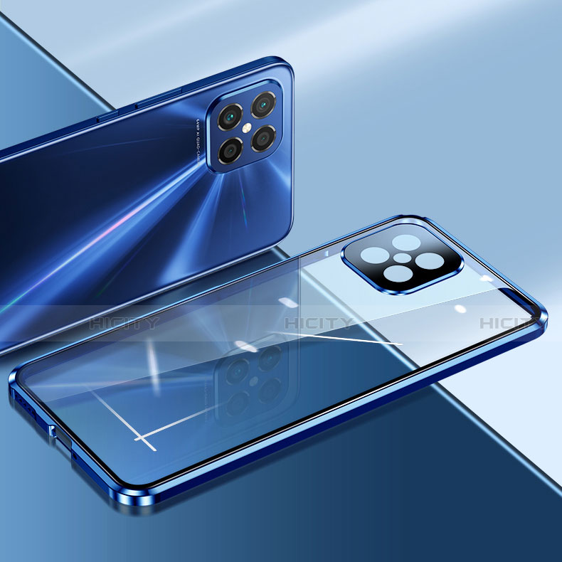 Huawei Nova 8 SE 5G用ケース 高級感 手触り良い アルミメタル 製の金属製 360度 フルカバーバンパー 鏡面 カバー T03 ファーウェイ 