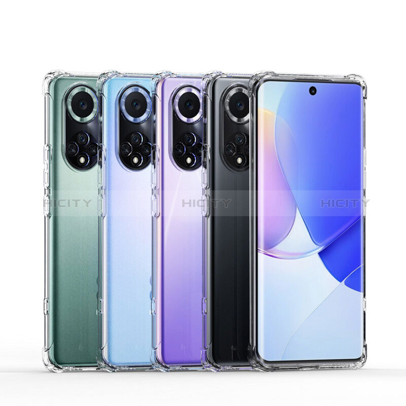 Huawei Nova 9用極薄ソフトケース シリコンケース 耐衝撃 全面保護 クリア透明 T07 ファーウェイ クリア