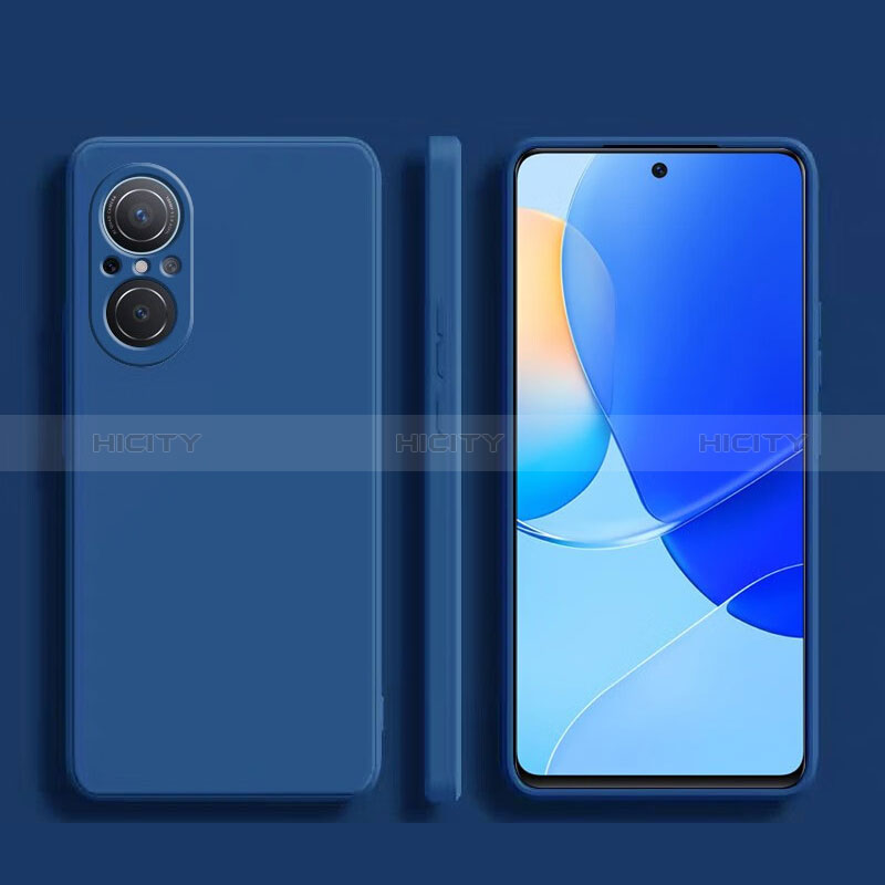 Huawei Nova 9 SE用360度 フルカバー極薄ソフトケース シリコンケース 耐衝撃 全面保護 バンパー ファーウェイ ネイビー