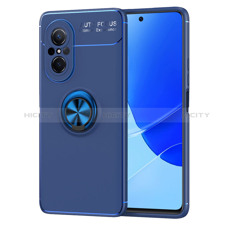 Huawei Nova 9 SE用極薄ソフトケース シリコンケース 耐衝撃 全面保護 アンド指輪 マグネット式 バンパー SD1 ファーウェイ 