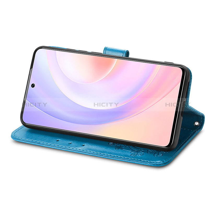 Huawei Nova 9 SE用手帳型 レザーケース スタンド 花 カバー S03D ファーウェイ 