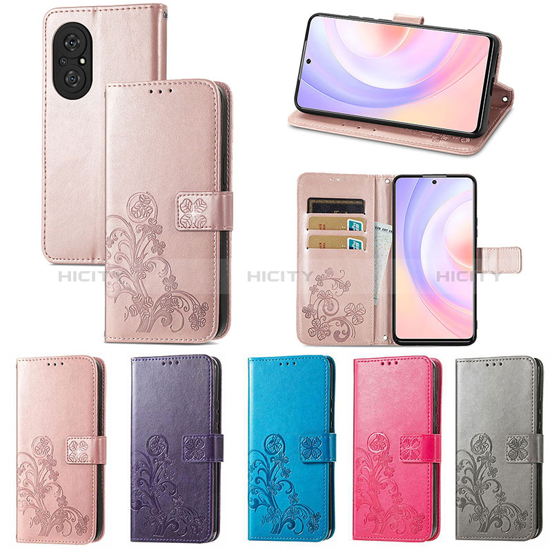 Huawei Nova 9 SE用手帳型 レザーケース スタンド 花 カバー S03D ファーウェイ 