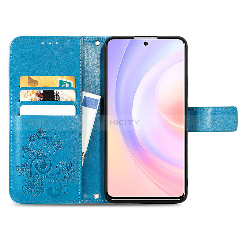 Huawei Nova 9 SE用手帳型 レザーケース スタンド 花 カバー S03D ファーウェイ 