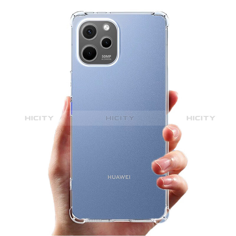 Huawei Nova Y61用極薄ソフトケース シリコンケース 耐衝撃 全面保護 クリア透明 T05 ファーウェイ クリア