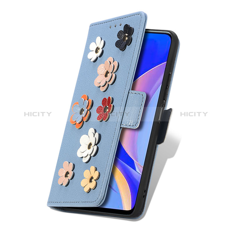 Huawei Nova Y90用手帳型 レザーケース スタンド 花 カバー S02D ファーウェイ 