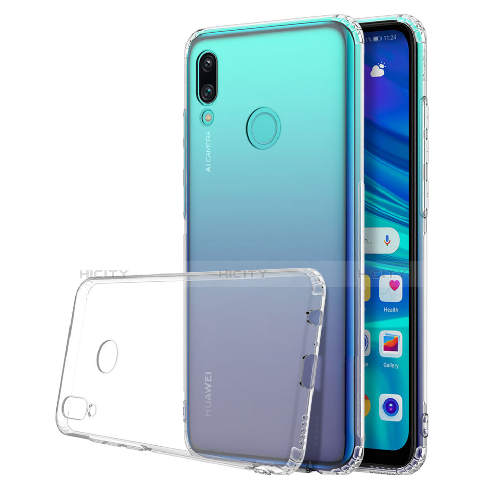 Huawei P Smart (2019)用極薄ソフトケース シリコンケース 耐衝撃 全面保護 クリア透明 H01 ファーウェイ クリア