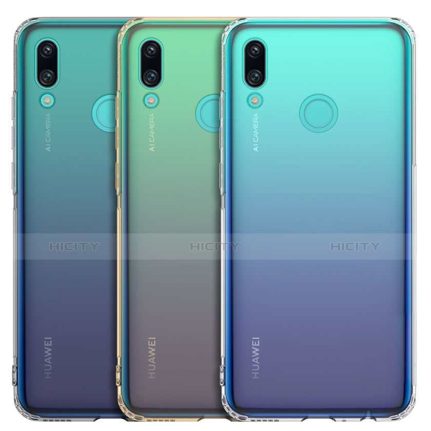 Huawei P Smart (2019)用極薄ソフトケース シリコンケース 耐衝撃 全面保護 透明 H01 ファーウェイ 