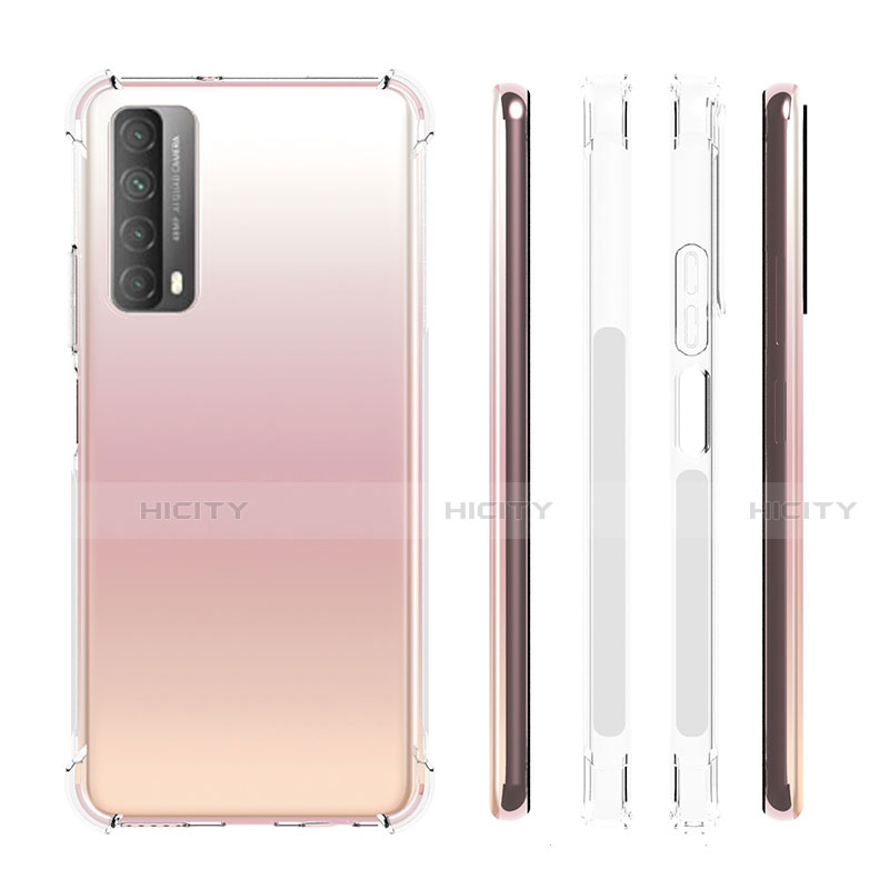 Huawei P Smart (2021)用極薄ソフトケース シリコンケース 耐衝撃 全面保護 クリア透明 カバー ファーウェイ クリア