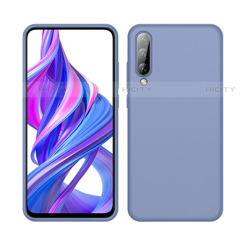 Huawei P Smart Pro (2019)用360度 フルカバー極薄ソフトケース シリコンケース 耐衝撃 全面保護 バンパー S05 ファーウェイ ブルー