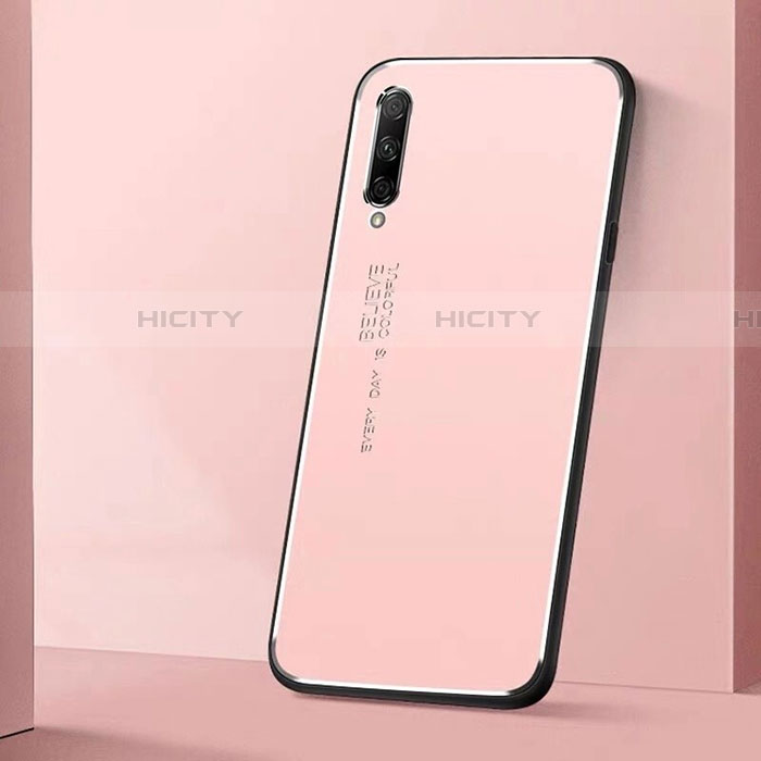 Huawei P Smart Pro (2019)用ケース 高級感 手触り良い アルミメタル 製の金属製 カバー M01 ファーウェイ ピンク