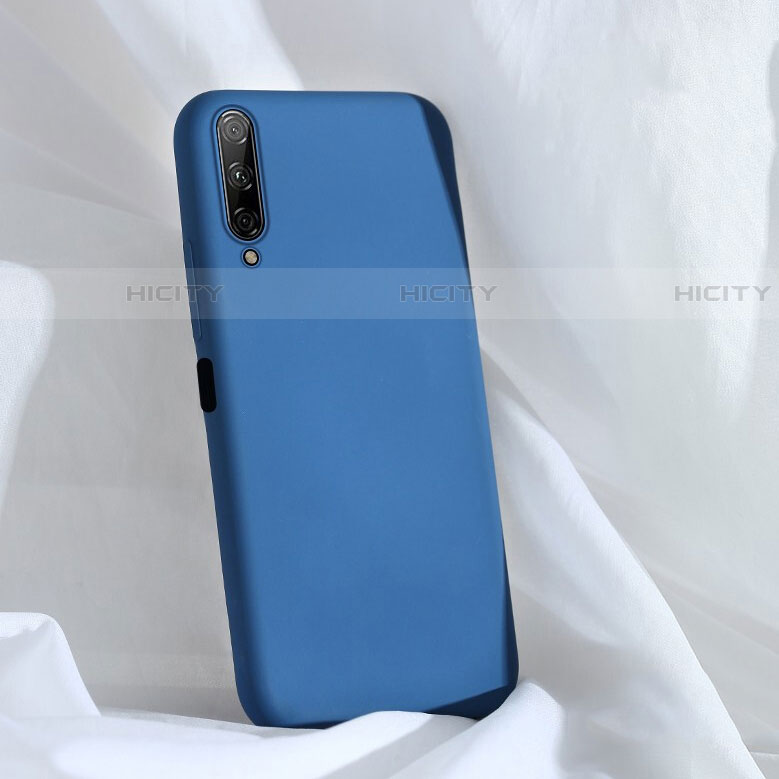 Huawei P Smart Pro (2019)用360度 フルカバー極薄ソフトケース シリコンケース 耐衝撃 全面保護 バンパー S04 ファーウェイ ネイビー