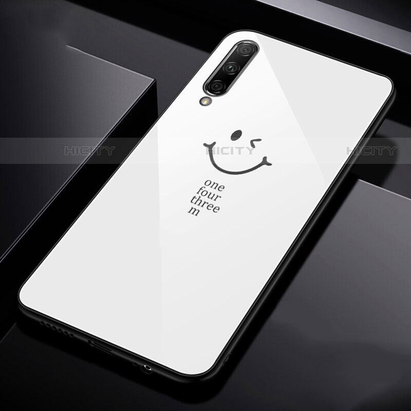 Huawei P Smart Pro (2019)用ハイブリットバンパーケース プラスチック パターン 鏡面 カバー ファーウェイ 