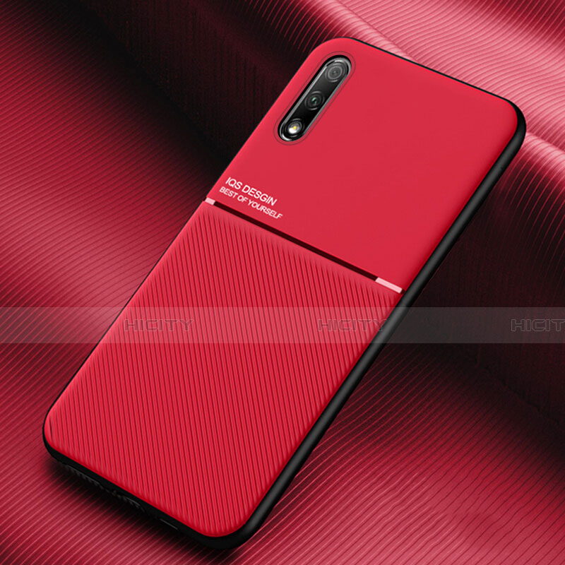 Huawei P Smart Z (2019)用360度 フルカバー極薄ソフトケース シリコンケース 耐衝撃 全面保護 バンパー S01 ファーウェイ レッド