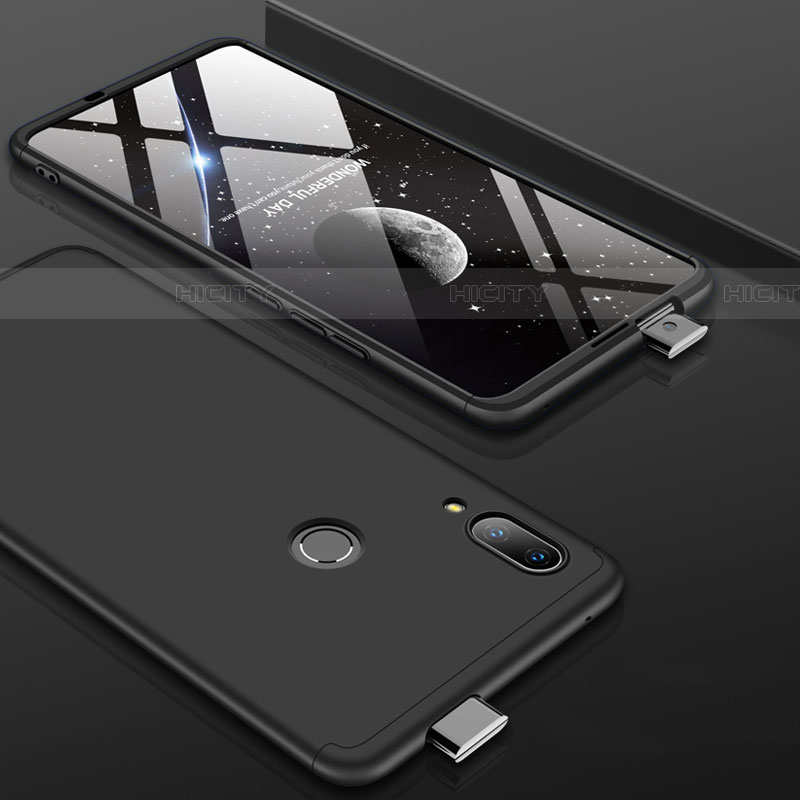 Huawei P Smart Z用ハードケース プラスチック 質感もマット 前面と背面 360度 フルカバー ファーウェイ ブラック