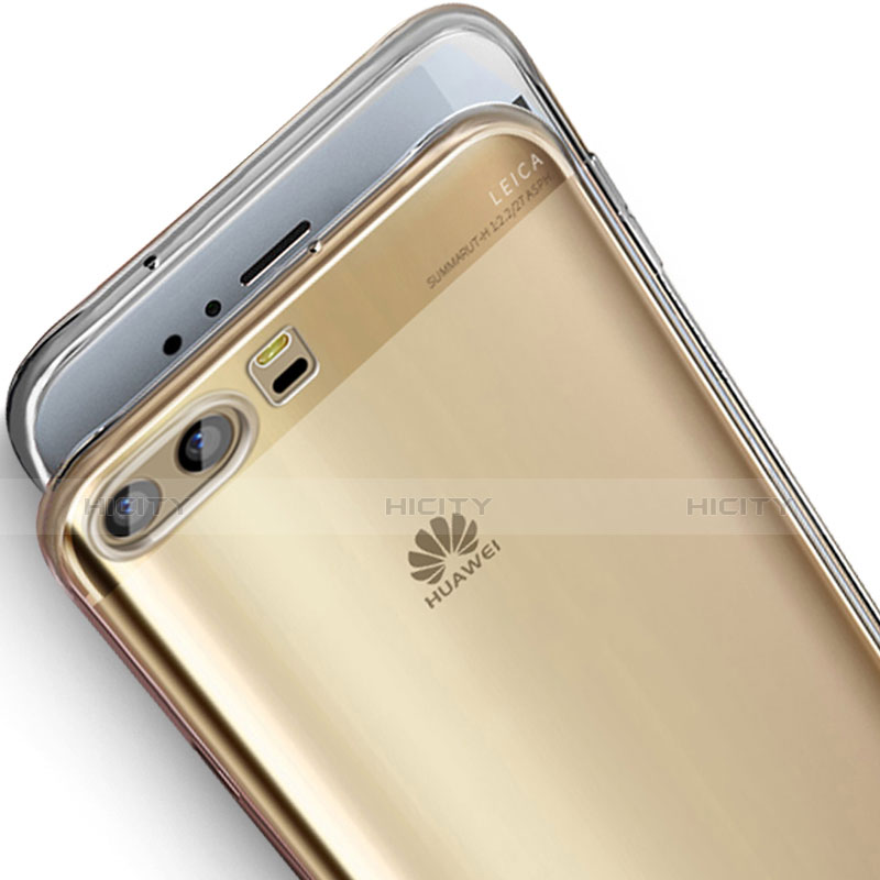 Huawei P10用極薄ソフトケース シリコンケース 耐衝撃 全面保護 クリア透明 T10 ファーウェイ クリア