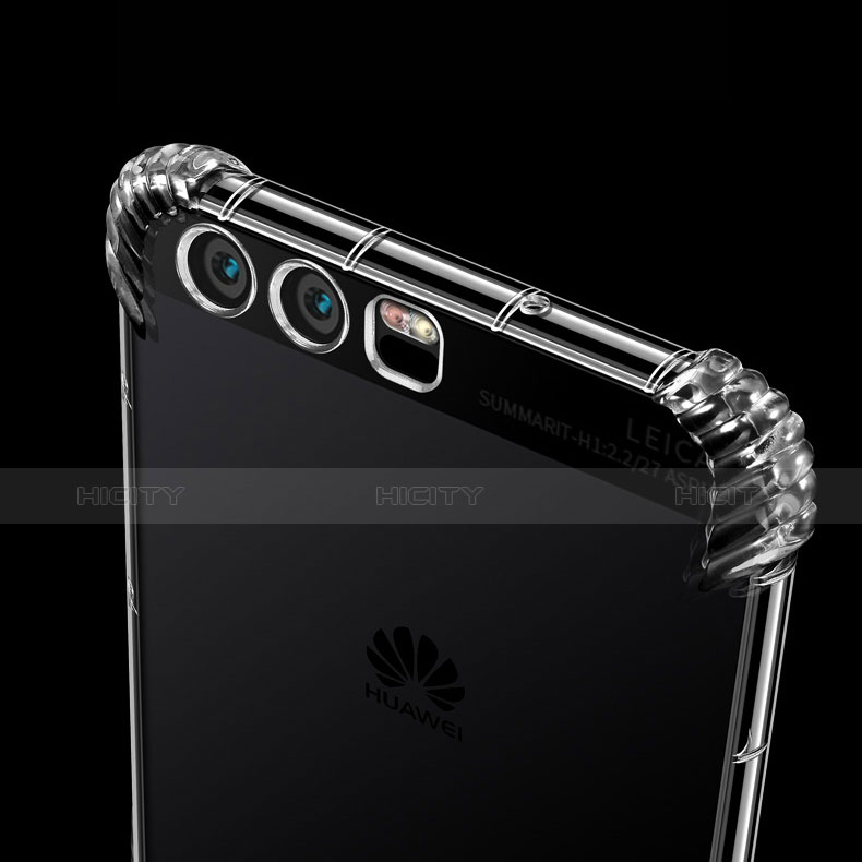 Huawei P10用極薄ソフトケース シリコンケース 耐衝撃 全面保護 クリア透明 T15 ファーウェイ クリア