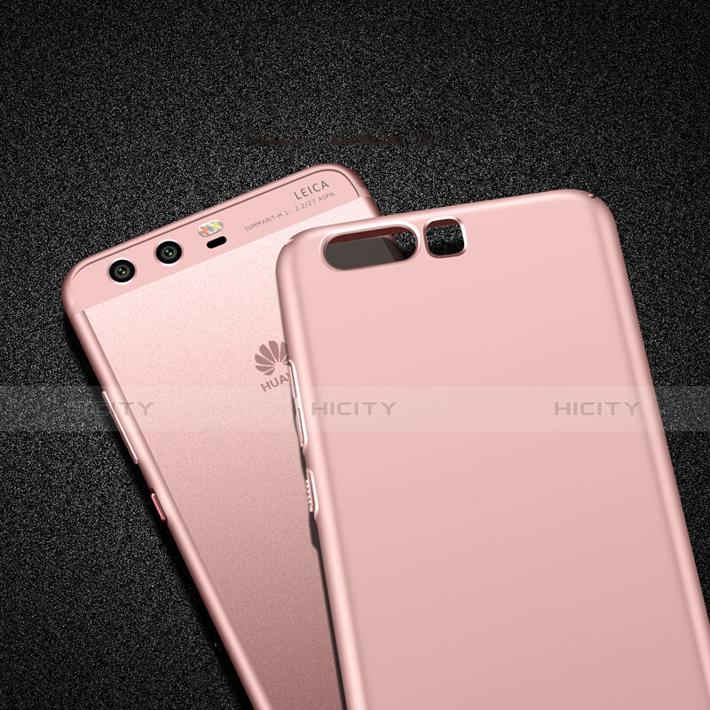 Huawei P10 Plus用ハードケース プラスチック 質感もマット アンド指輪 ファーウェイ ピンク