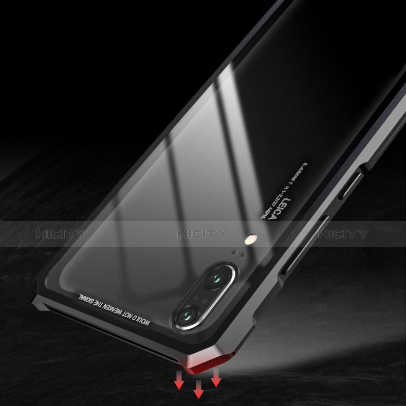 Huawei P20用ケース 高級感 手触り良い アルミメタル 製の金属製 バンパー 鏡面 カバー ファーウェイ 
