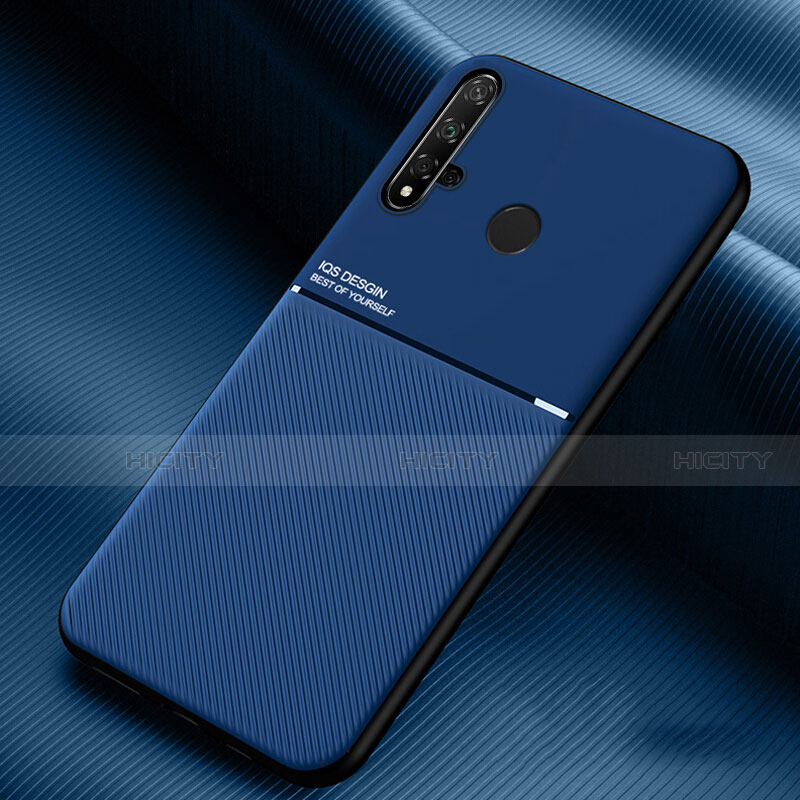 Huawei P20 Lite (2019)用360度 フルカバー極薄ソフトケース シリコンケース 耐衝撃 全面保護 バンパー C03 ファーウェイ ネイビー