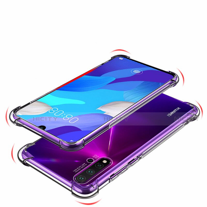 Huawei P20 Lite (2019)用極薄ソフトケース シリコンケース 耐衝撃 全面保護 クリア透明 K02 ファーウェイ クリア