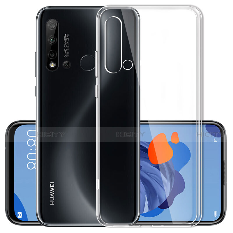 Huawei P20 Lite (2019)用極薄ソフトケース シリコンケース 耐衝撃 全面保護 クリア透明 カバー ファーウェイ クリア