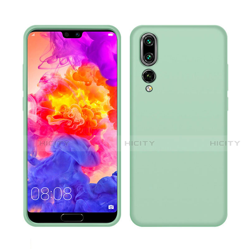 Huawei P20 Pro用360度 フルカバー極薄ソフトケース シリコンケース 耐衝撃 全面保護 バンパー C05 ファーウェイ グリーン