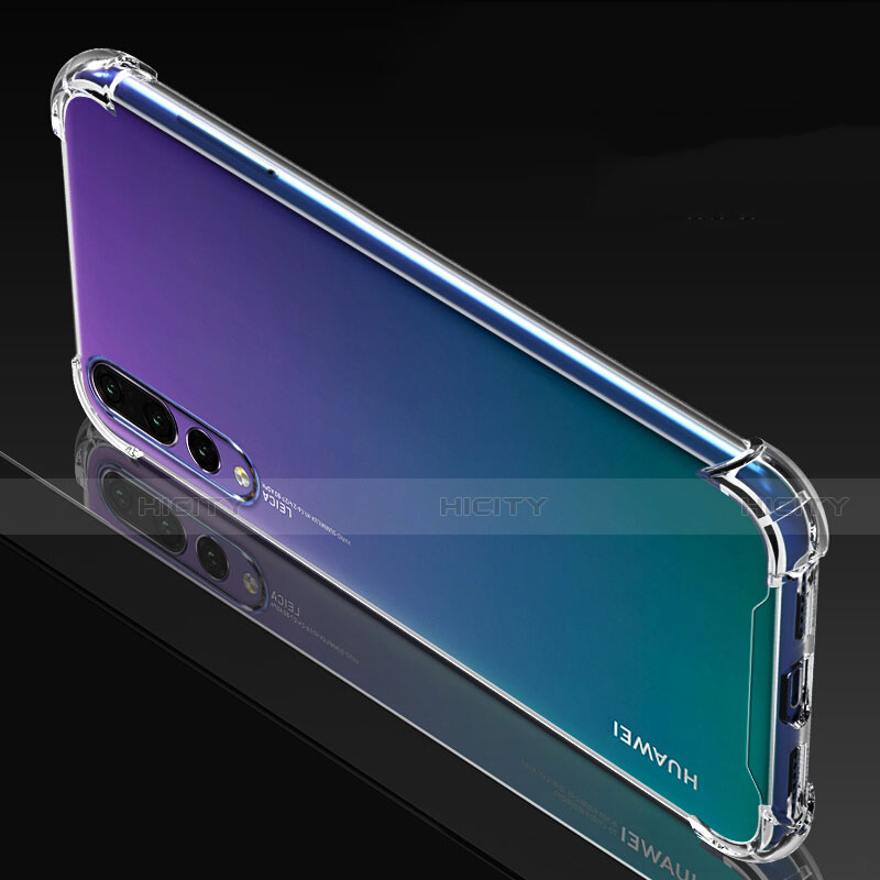 Huawei P20 Pro用極薄ソフトケース シリコンケース 耐衝撃 全面保護 クリア透明 K06 ファーウェイ クリア