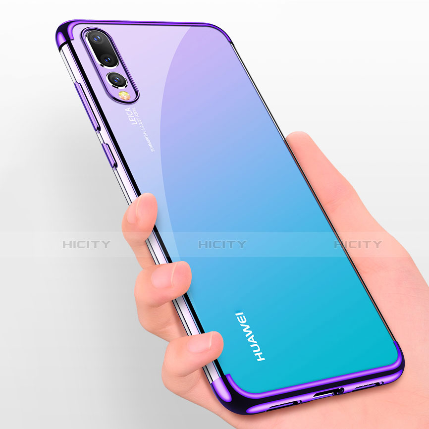 Huawei P20 Pro用極薄ソフトケース シリコンケース 耐衝撃 全面保護 クリア透明 S07 ファーウェイ 