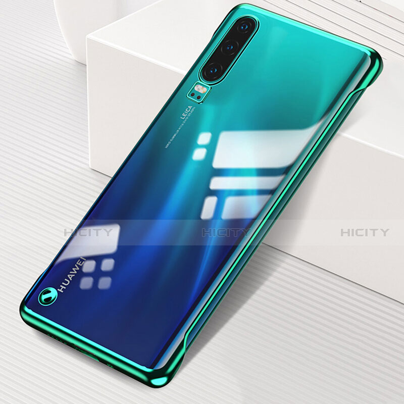 Huawei P30用ハードカバー クリスタル クリア透明 S02 ファーウェイ グリーン