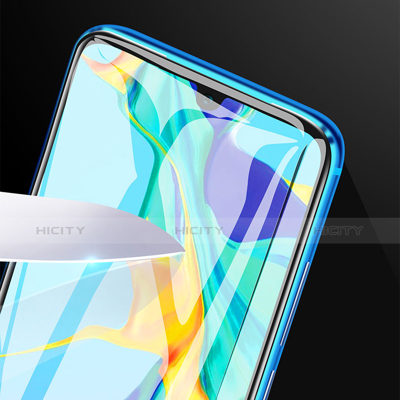 Huawei P30用強化ガラス フル液晶保護フィルム F05 ファーウェイ ブラック