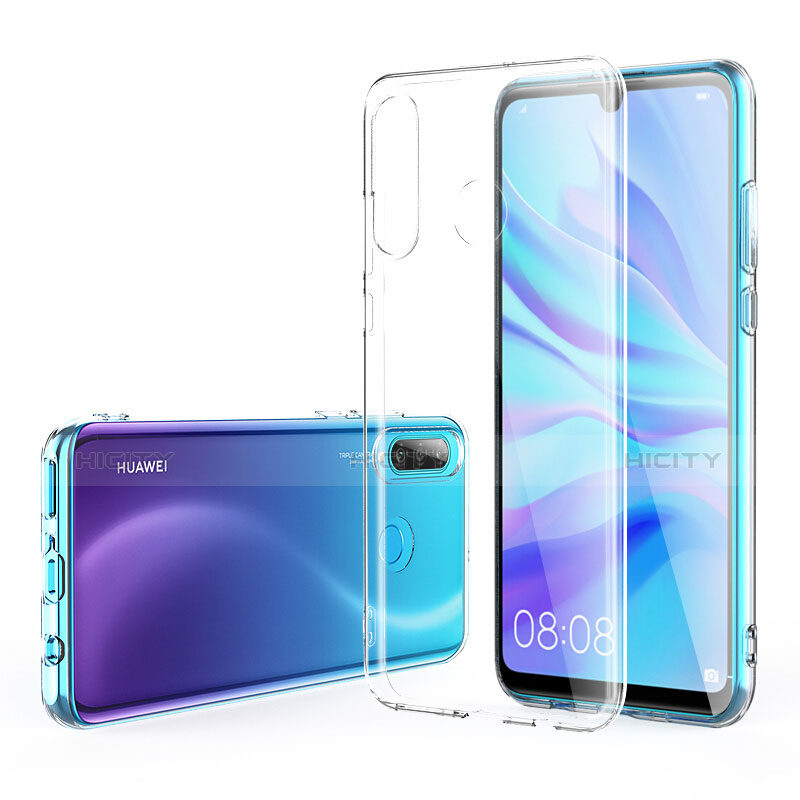 Huawei P30 Lite用極薄ソフトケース シリコンケース 耐衝撃 全面保護 クリア透明 T05 ファーウェイ クリア