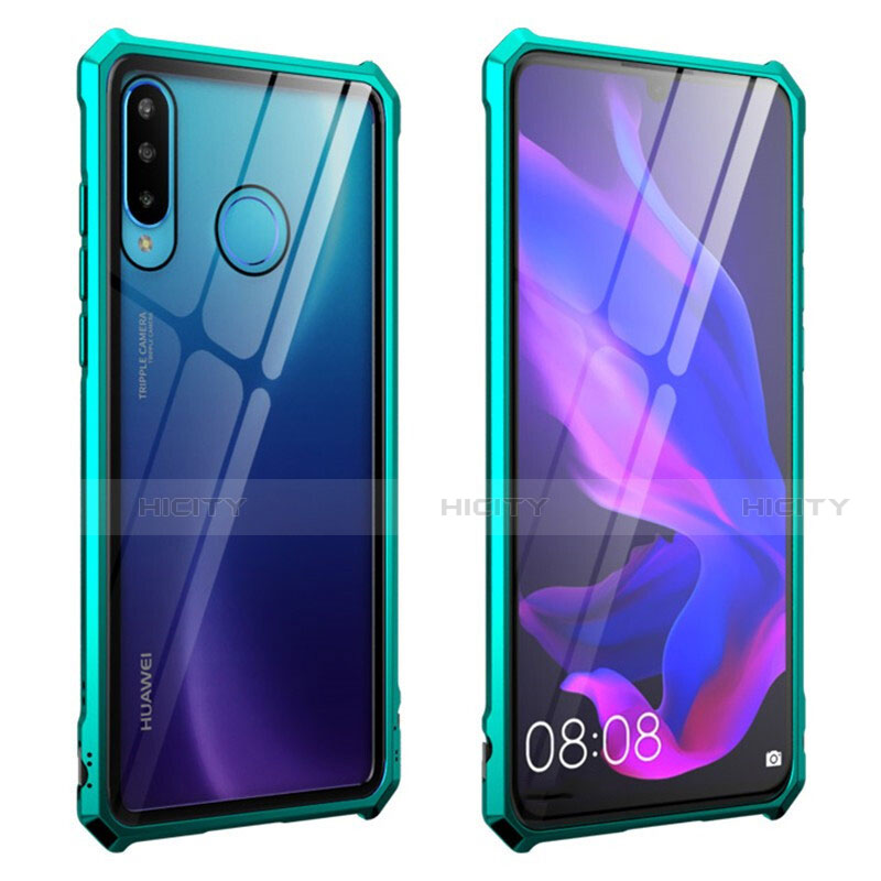 Huawei P30 Lite New Edition用ケース 高級感 手触り良い アルミメタル 製の金属製 360度 フルカバーバンパー 鏡面 カバー T05 ファーウェイ 