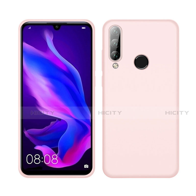 Huawei P30 Lite XL用360度 フルカバー極薄ソフトケース シリコンケース 耐衝撃 全面保護 バンパー C04 ファーウェイ ピンク