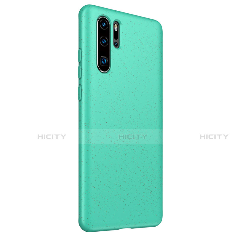 Huawei P30 Pro用360度 フルカバー極薄ソフトケース シリコンケース 耐衝撃 全面保護 バンパー S01 ファーウェイ シアン