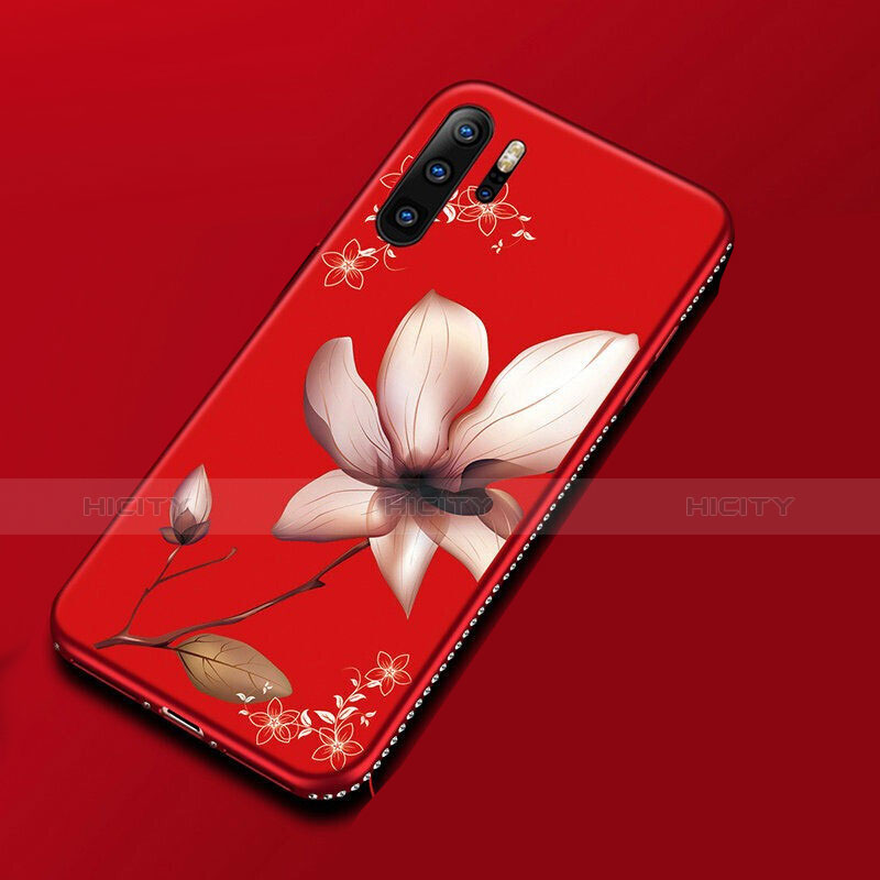 Huawei P30 Pro用シリコンケース ソフトタッチラバー 花 カバー ファーウェイ 