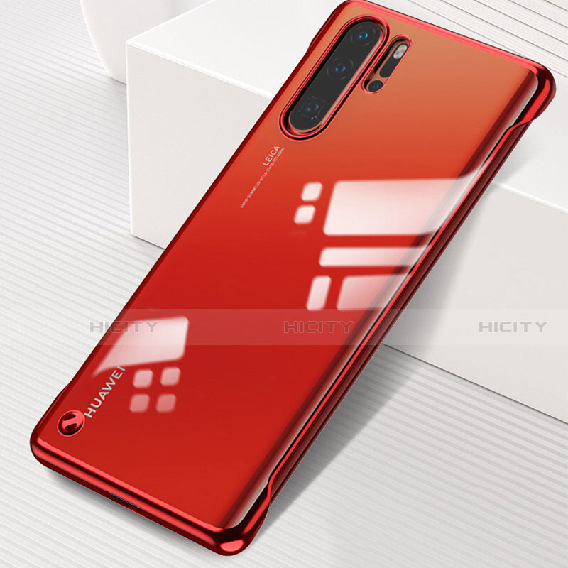 Huawei P30 Pro New Edition用ハードカバー クリスタル クリア透明 S01 ファーウェイ レッド