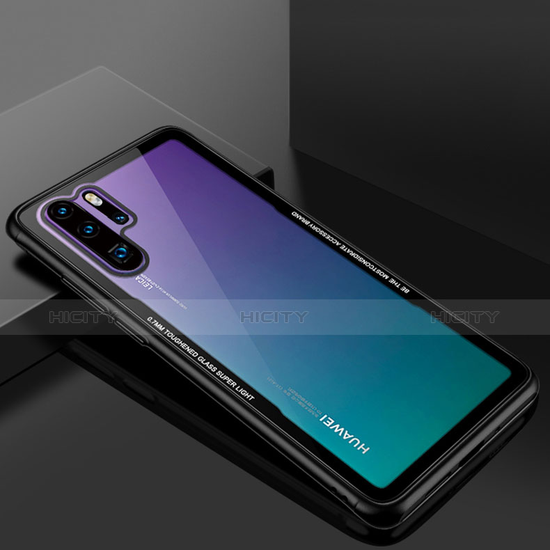 Huawei P30 Pro New Edition用ハイブリットバンパーケース クリア透明 プラスチック 鏡面 カバー M01 ファーウェイ 