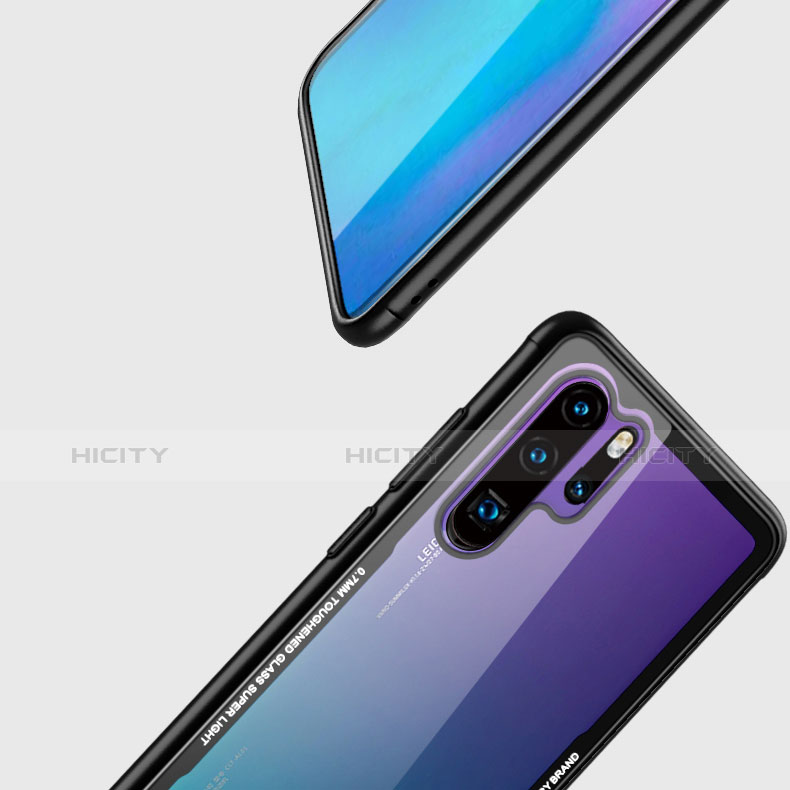 Huawei P30 Pro New Edition用ハイブリットバンパーケース クリア透明 プラスチック 鏡面 カバー M01 ファーウェイ 