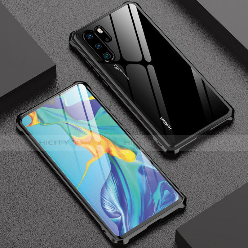 Huawei P30 Pro New Edition用ケース 高級感 手触り良い アルミメタル 製の金属製 360度 フルカバーバンパー 鏡面 カバー T08 ファーウェイ 