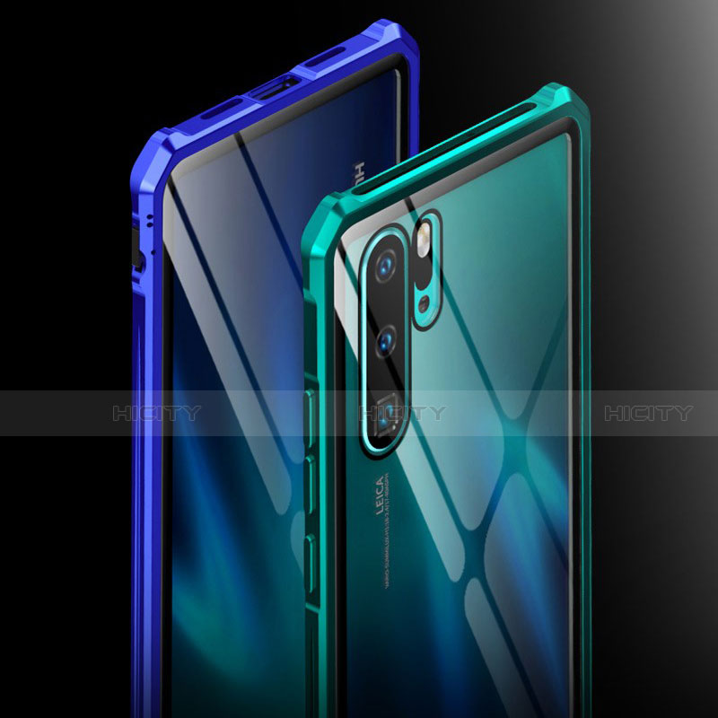 Huawei P30 Pro New Edition用ケース 高級感 手触り良い アルミメタル 製の金属製 360度 フルカバーバンパー 鏡面 カバー T08 ファーウェイ 