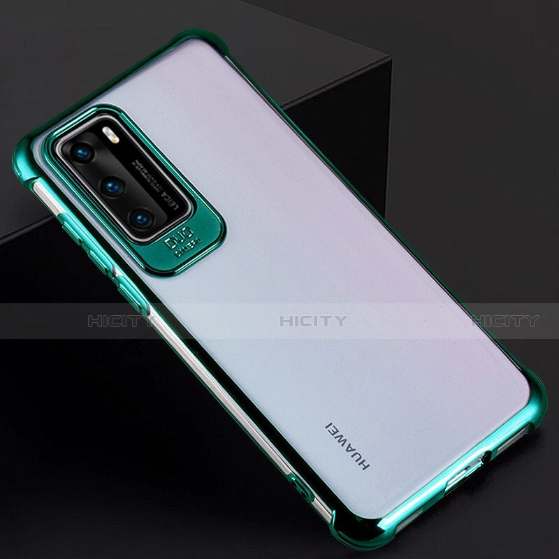 Huawei P40用ハードカバー クリスタル クリア透明 N01 ファーウェイ 