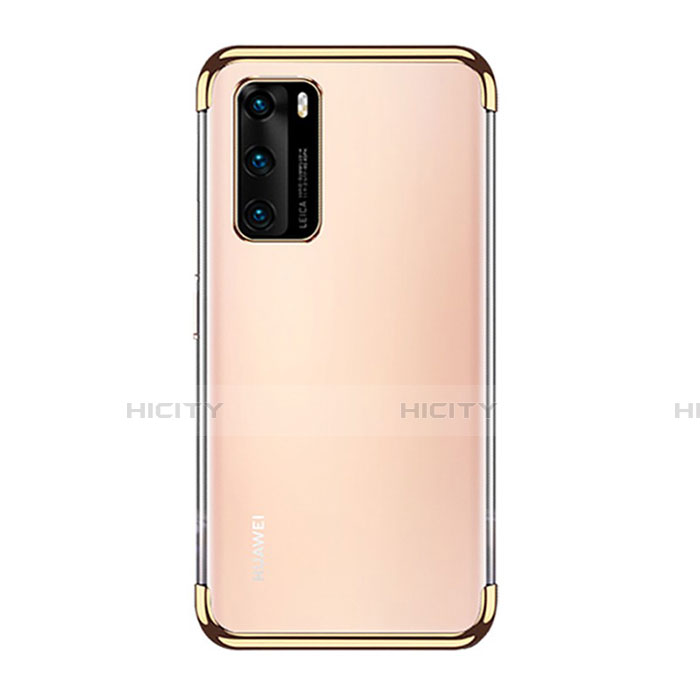 Huawei P40用極薄ソフトケース シリコンケース 耐衝撃 全面保護 クリア透明 S02 ファーウェイ 