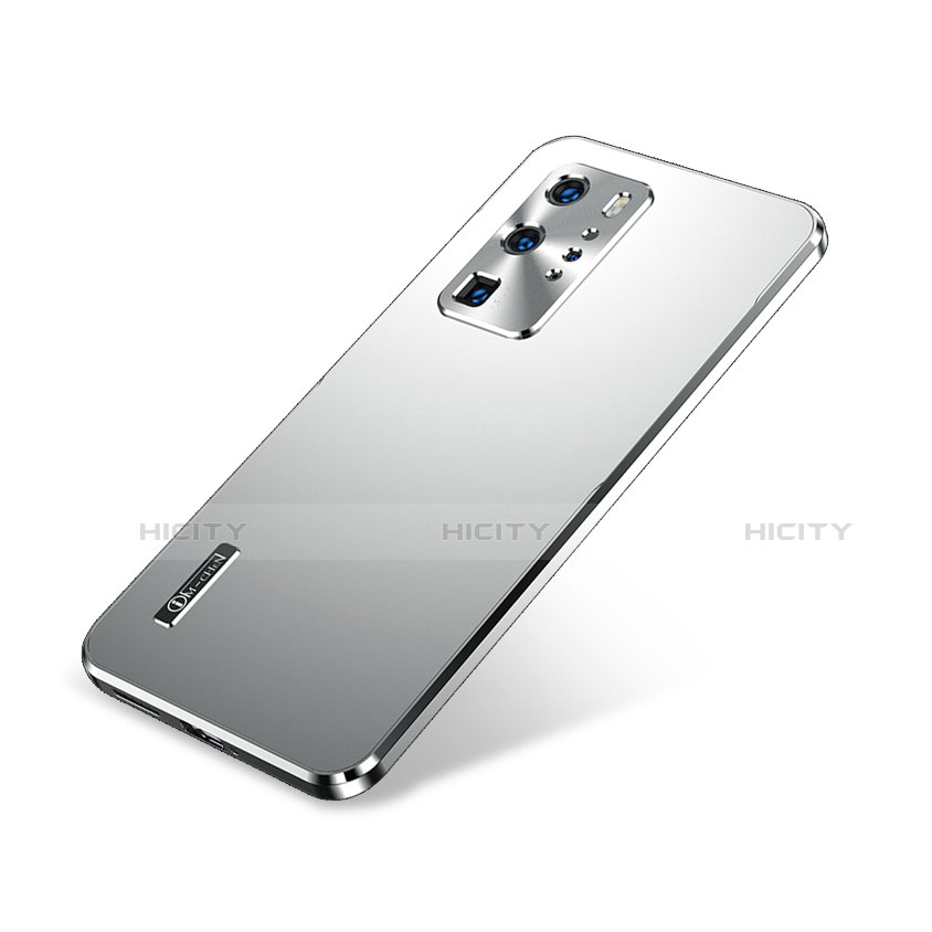 Huawei P40 Pro用ケース 高級感 手触り良い アルミメタル 製の金属製 カバー A01 ファーウェイ シルバー