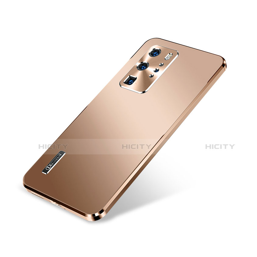 Huawei P40 Pro用ケース 高級感 手触り良い アルミメタル 製の金属製 カバー A01 ファーウェイ ゴールド