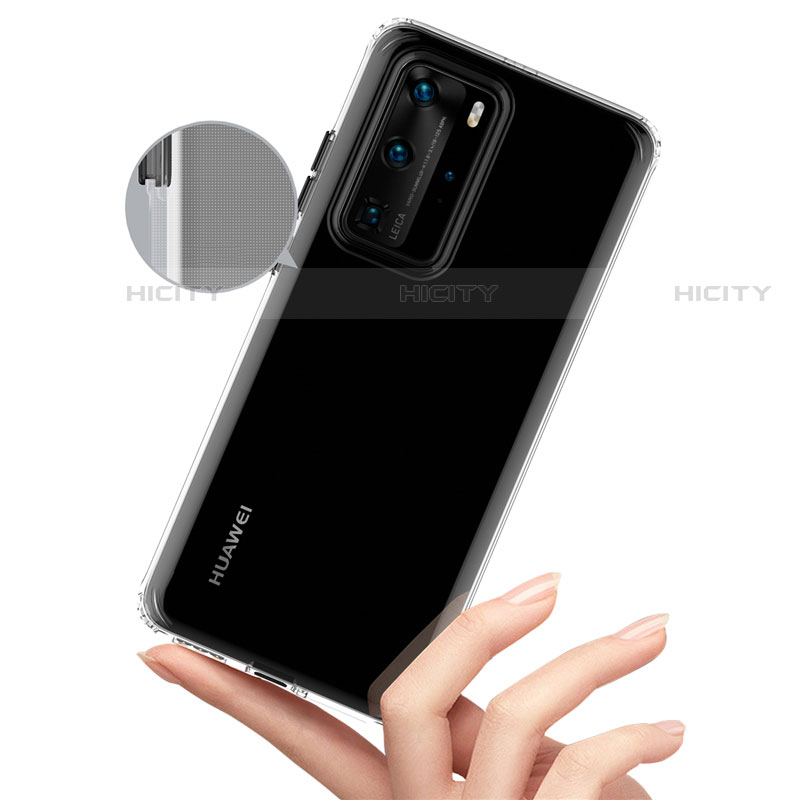 Huawei P40 Pro用極薄ソフトケース シリコンケース 耐衝撃 全面保護 透明 N01 ファーウェイ 