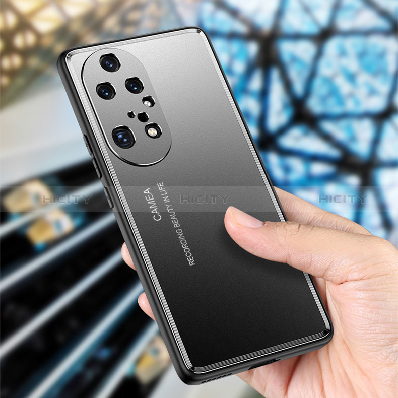 Huawei P50e用ケース 高級感 手触り良い アルミメタル 製の金属製 兼シリコン カバー JL2 ファーウェイ 