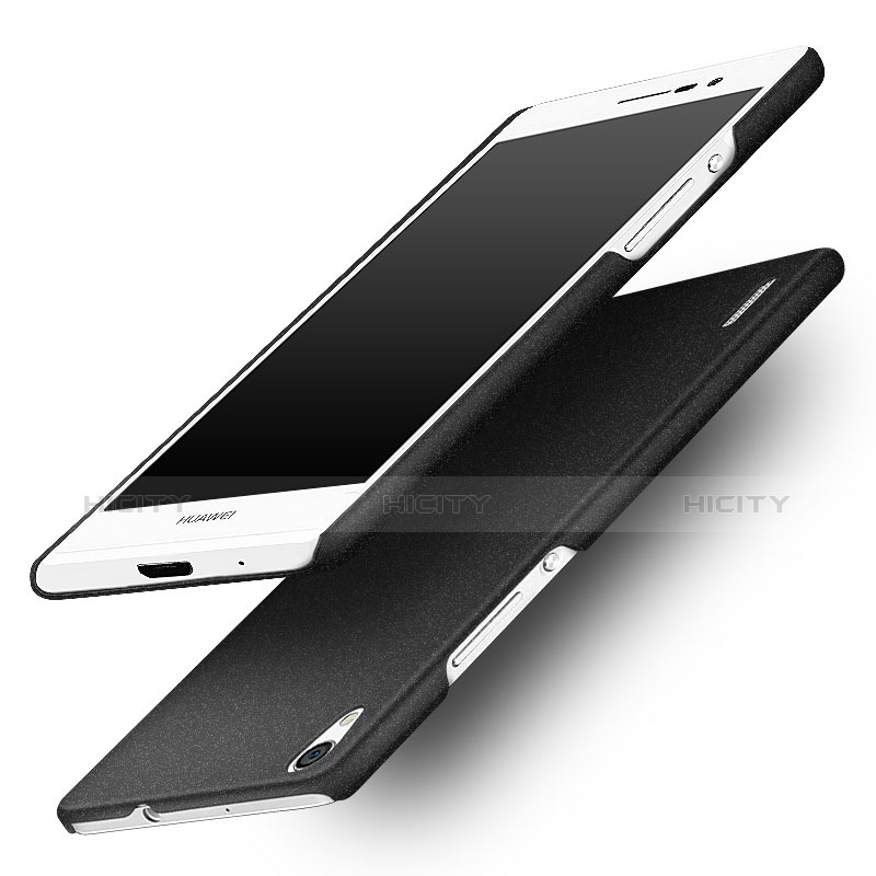 Huawei P7 Dual SIM用ハードケース カバー プラスチック ファーウェイ ブラック